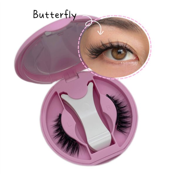 Quantum magnetic soft eyelash 4 pieces in1pairs（BUTTERFLY）