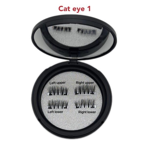 Half quantum magnetic eyelash 4 pieces in1pairs（CAT EYELASH 1）