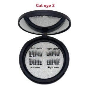 Half quantum magnetic eyelash 4 pieces in1pairs（CAT EYELASH 2）