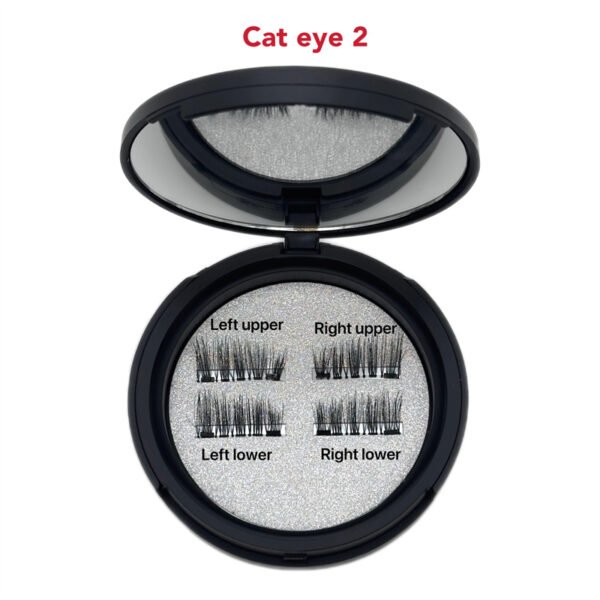 Half quantum magnetic eyelash 4 pieces in1pairs（CAT EYELASH 2）