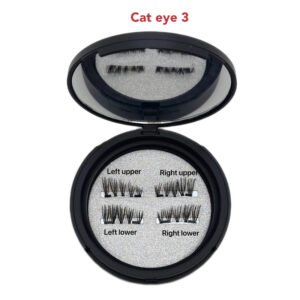 Half quantum magnetic eyelash 4 pieces in1pairs（CAT EYELASH 3）